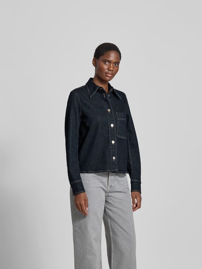 Closed Jeansjacke mit Umlegekragen Dunkelblau 4