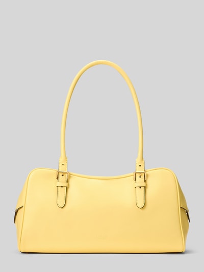 Lauren Ralph Lauren Henkeltasche aus echtem Rindsleder GELB 4