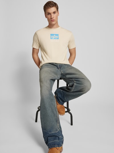 Alpha Industries T-Shirt mit Label-Print Offwhite 3