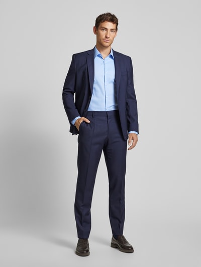 BOSS Regular Fit Business-Hemd mit Knopfleiste Bleu 1