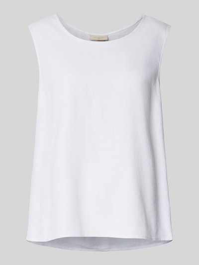 FREE/QUENT Loose Fit Tanktop aus Leinen-Viskose-Mix Modell 'Lava' Weiss 2