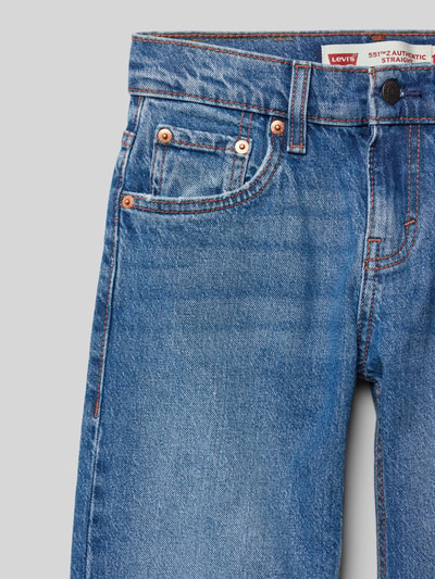 Levi’s® Kids Straight Leg Jeans im 5-Pocket-Design Modell '551' Blau 2