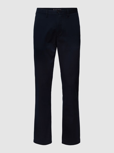 Tommy Hilfiger Pants Spodnie z detalami z logo model ‘Denton’ Granatowy 2