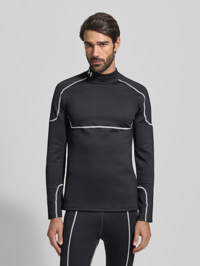 Under Armour Functioneel shirt met opstaande kraag en labelstitching Zwart - 4
