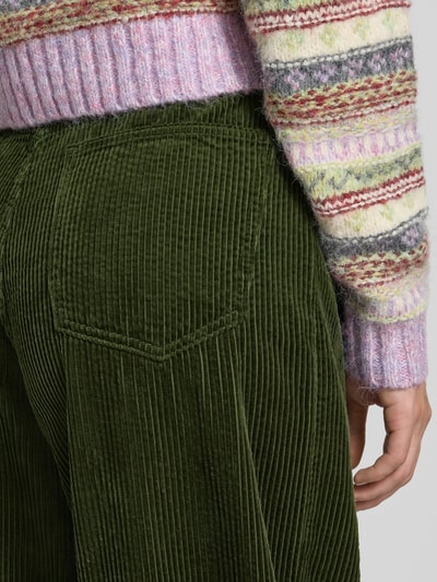 Christian Berg Woman Stoffhose mit Eingrifftaschen Dunkelgruen 3