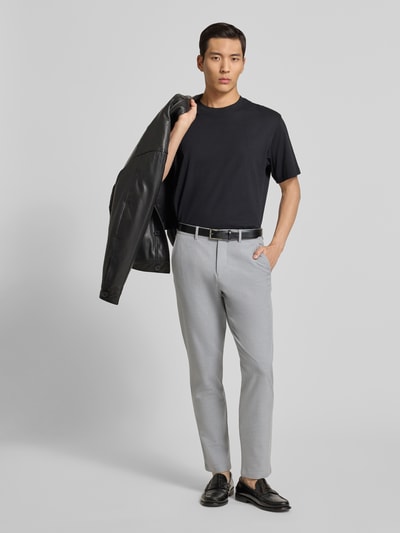 SELECTED HOMME Chinosy o kroju slim fit z dodatkiem wiskozy model ‘175 SLIM ROBERT FLEX’ Jasnoszary 1