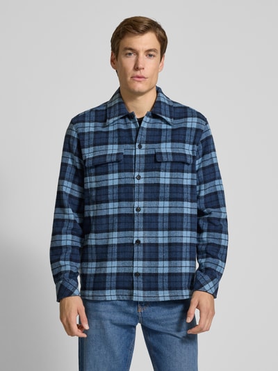 Samsøe Samsøe Hemdjacke mit Knopfleiste Dunkelblau 4