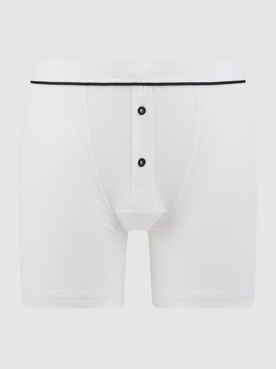SCHIESSER Trunks mit Stretch-Anteil Modell 'Retro Rib' Weiss 1
