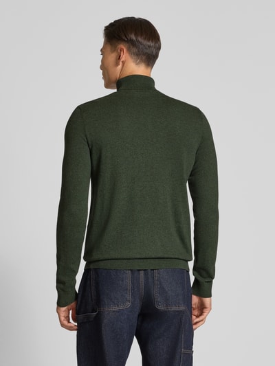 SELECTED HOMME Regular Fit Strickpullover aus reiner Baumwolle Modell 'BERG' Oliv Melange 5