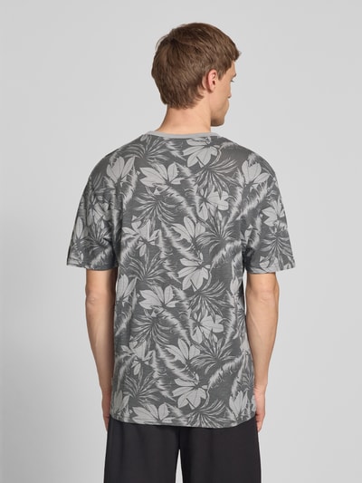 Only & Sons T-Shirt mit geripptem Rundhalsausschnitt Modell 'PERRY' Anthrazit 5