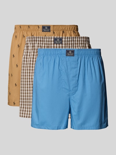 Polo Ralph Lauren Underwear Boxershort met elastische band in een set van 3 stuks Camel - 1