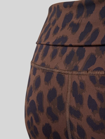 OH APRIL Leggings mit elastischem Bund Modell 'Jun' Mittelbraun Mel 2