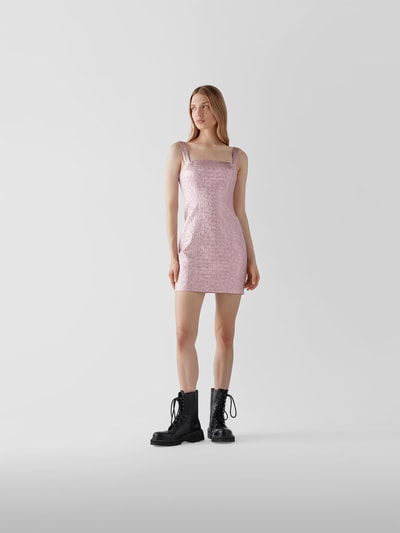 ROTATE BIRGER CHRISTENSEN Cocktailkleid in Minilänge Metallic Rosa 1