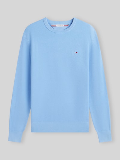 Tommy Hilfiger Regular Fit Pullover aus reiner Baumwolle                                                                                                                                                                                                                                                                                 Hellblau 2