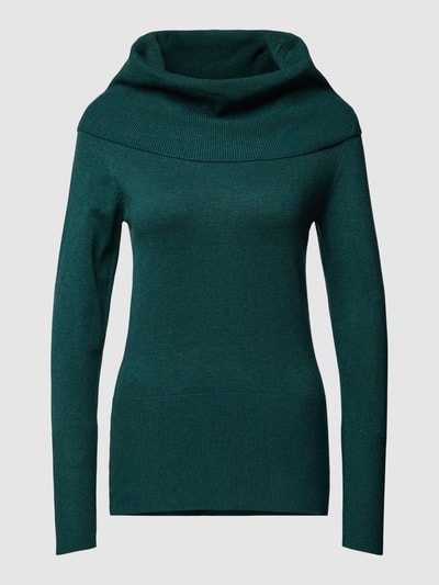 Soyaconcept Gebreide pullover met sjaalkraag, model 'Dollie' Smaragdgroen - 2