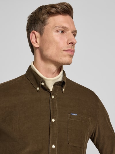 Barbour Tailored Fit Freizeithemd aus reiner Baumwolle Schlamm 3
