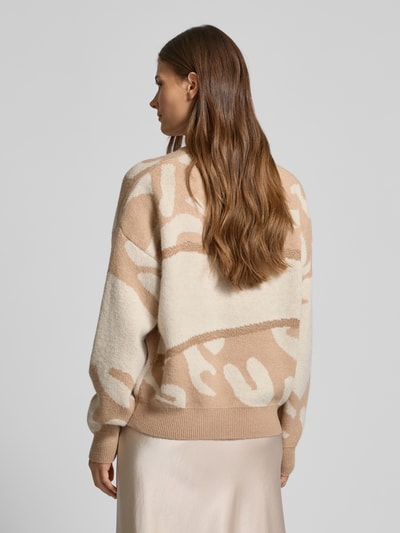 ZABAIONE Strickpullover mit Rundhalsausschnitt Camel 5