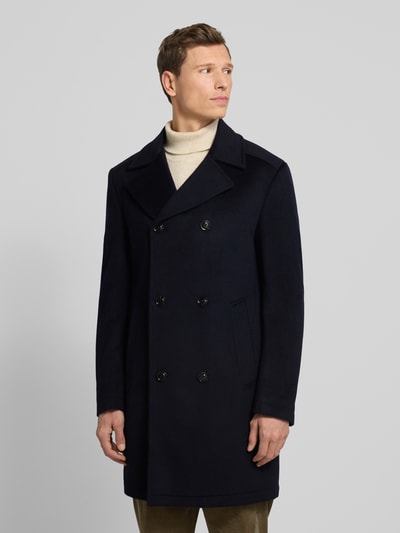 JOOP! Collection Lange jas met reverskraag, model 'BEALE' Marineblauw - 4