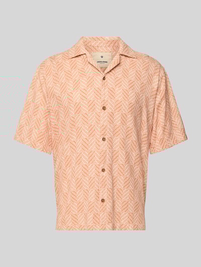 Jack & Jones Regular fit vrijetijdsoverhemd met resortkraag, model 'BLUVINCENT' Lichtbruin - 2