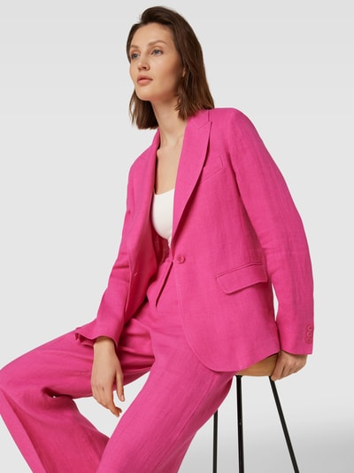 Weekend Max Mara Blazer mit Pattentaschen Modell 'NALUT' Fuchsia 3