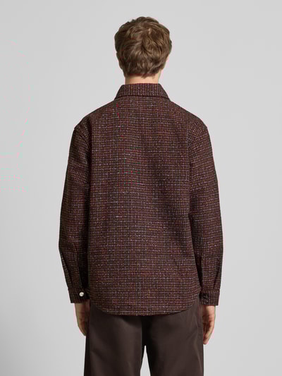 Carhartt Work In Progress Regular Fit Hemdjacke mit Reißverschluss Modell 'BELLAMY' Dunkelbraun 5