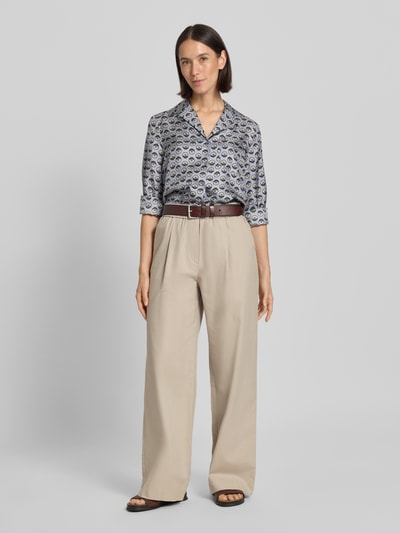 Jake*s Collection Straight leg stoffen broek met elastische band Kit - 1