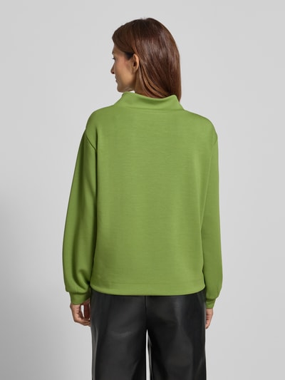 monari Sweatshirt mit Strukturmuster Hellgruen 5