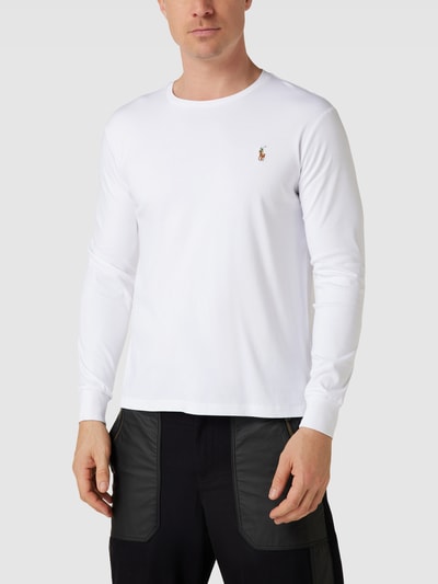 Polo Ralph Lauren Longsleeve mit Label-Stitching Weiss 4