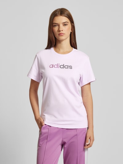 ADIDAS SPORTSWEAR T-shirt met labelprint Lila - 4