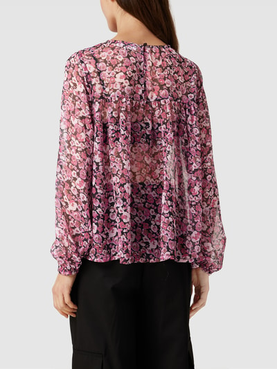 Saint Tropez Blouse met bloemenmotief, model 'Salva' Roze - 5