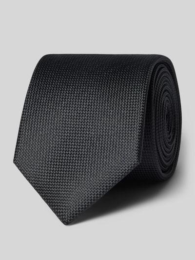 Willen Krawatte aus reiner Seide Black 1