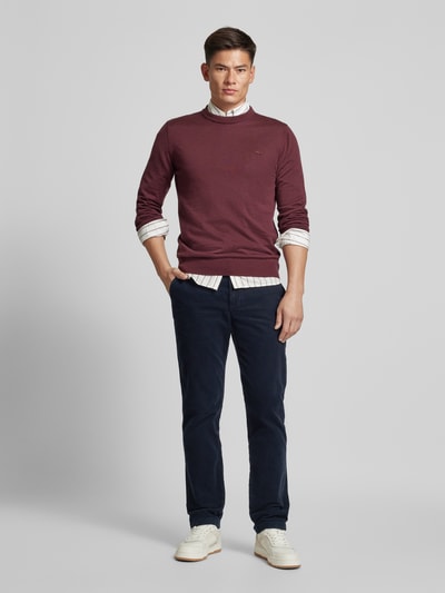 Tommy Hilfiger Regular Fit Cordhose mit Gürtelschlaufen Modell 'DENTON' Marine 1