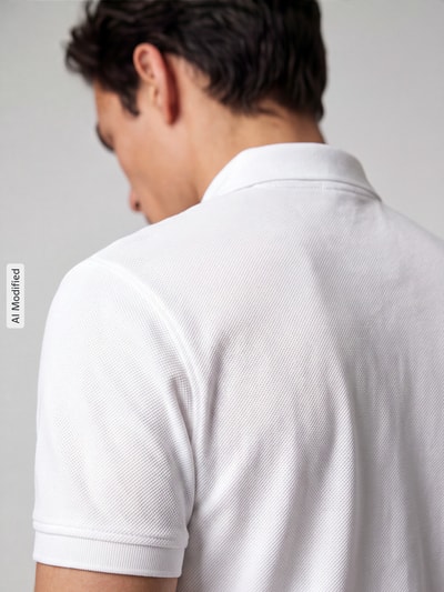 Christian Berg Men Poloshirt mit Logo-Stitching Weiss 3
