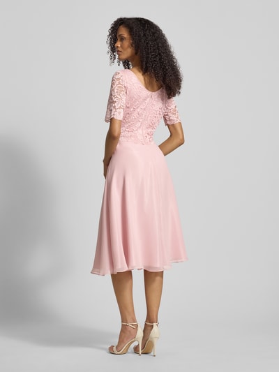 Vera Mont Cocktailkleid mit Spitzenbesatz Rose 5