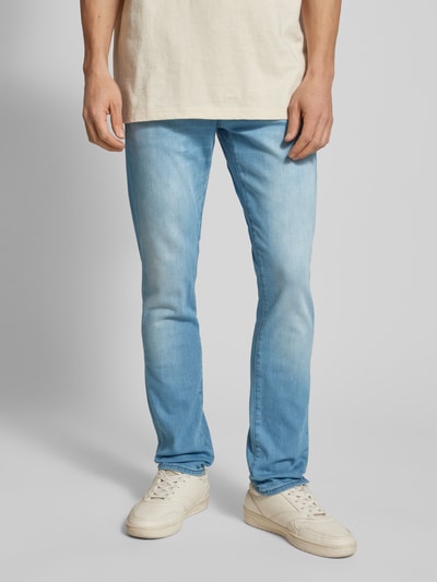 Jack & Jones Slim fit jeans in 5-pocketmodel, model 'GLENN' Lichtblauw - 4