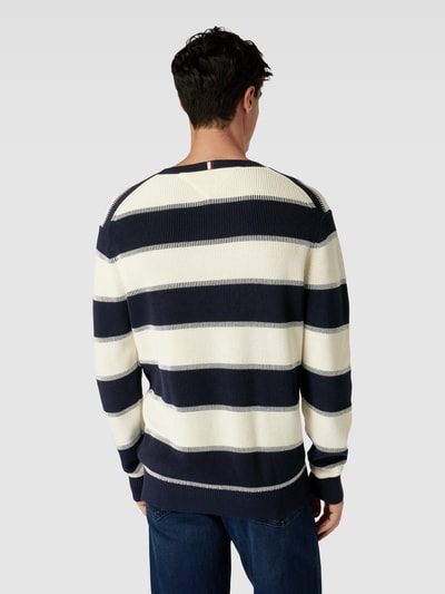 Tommy Hilfiger Strickpullover mit Blockstreifen Marine 5