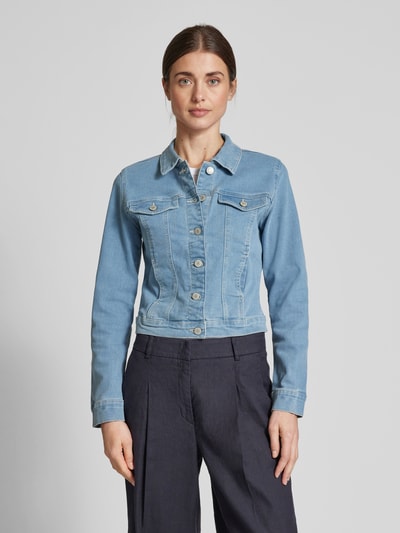 Vero Moda Regular Fit Jeansjacke mit Baumwoll-Anteil Modell 'LUNA' Jeansblau 4