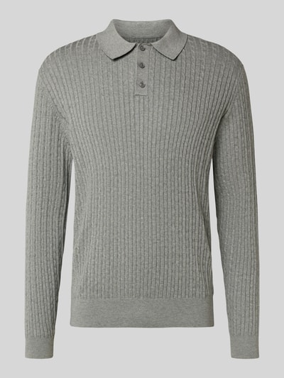 MCNEAL Gebreide pullover met polokraag Middengrijs gemêleerd - 2