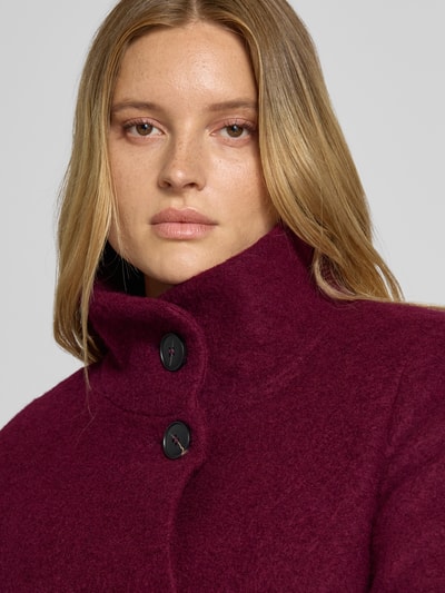 Fuchs Schmitt Krótki płaszcz ze stójką i wpuszczanymi kieszeniami Bordowy 3