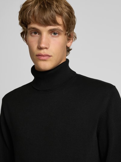 Jack & Jones Rollkragenpullover mit Rippenbündchen Black 3