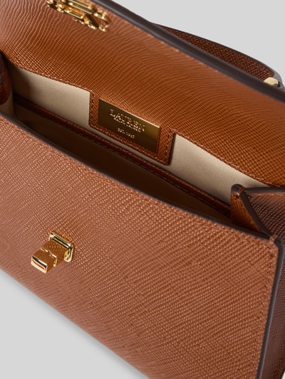 Lauren Ralph Lauren Satchel Bag mit Label-Detail Cognac 5