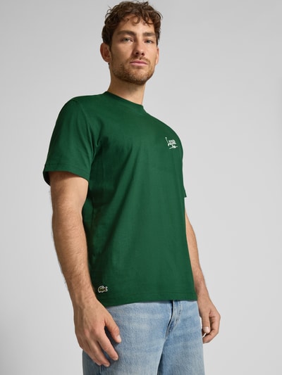 Lacoste Regular Fit T-Shirt aus reiner Baumwolle Dunkelgruen 3