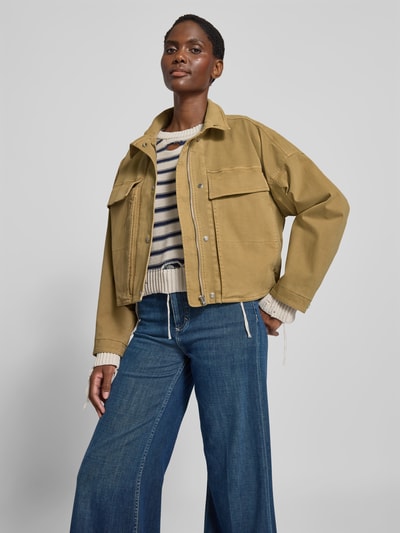 Closed Relaxed Fit Jacke mit Stehkragen Beige 3