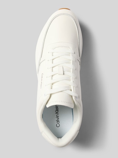 CK Calvin Klein Low Top Sneaker aus echtem Rindsleder Weiss 3