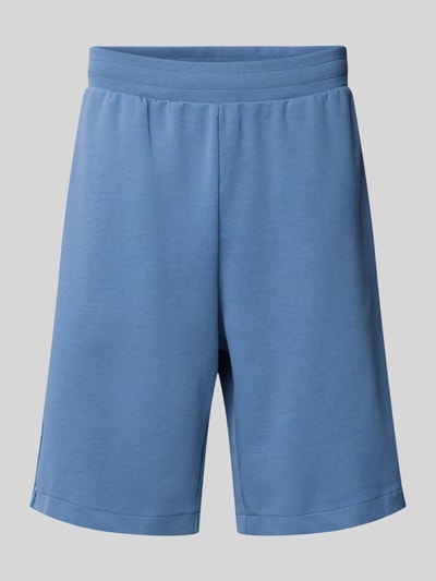 Produktfoto, Sweatshorts mit Label-Details und Eingrifftaschen von EA7 Emporio Armani, Baumwoll-Mix, Relaxed-Fit, elastischer Bund, blau