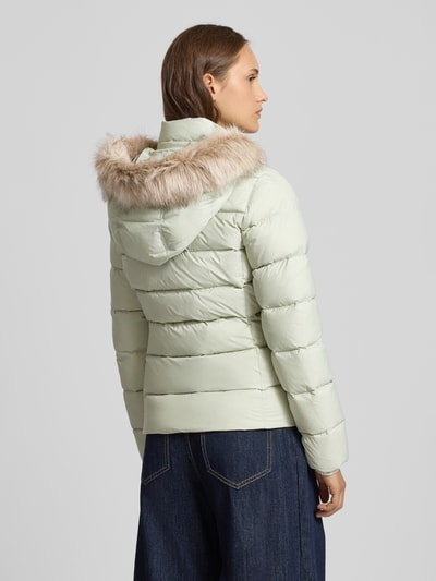 Tommy Jeans Shaped fit donsjack met logostitching  Mintgroen - 5