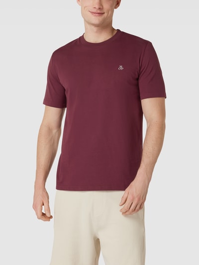 Marc O'Polo T-Shirt mit Label-Print Bordeaux 4