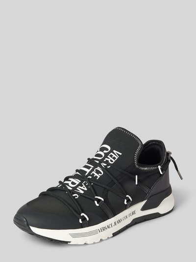 Black versace tennis shoes online