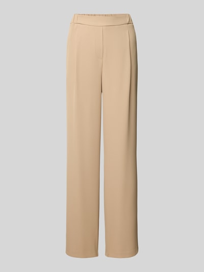 Jake*s Collection Straight Leg Stoffhose mit Bundfalten Sand 2