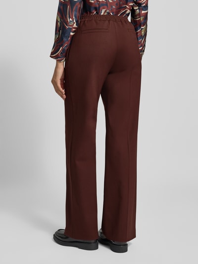 Weekend Max Mara Regular Fit Hose mit Schurwolle-Anteil Modell 'PETRA' Bordeaux 5